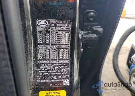 2020 Land Rover Discovery Sport Se R-Dynamic from USA, damaged, VIN SALCL2FX4LH837675